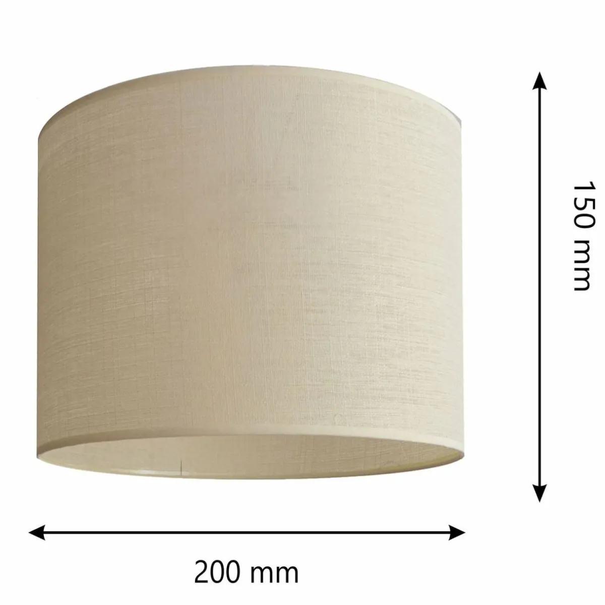 abatjour_alba__cm_e_cru_3.webp Best Sale HELAM Abat-jour Alba, Ø 20 cm, E27, écru