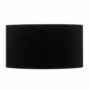 Clearance HELAM Abat-jour Alba, Ø 45 cm, E27, noir/doré