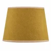 Online Duolla Abat-jour Classic S, tissé, jaune moutarde