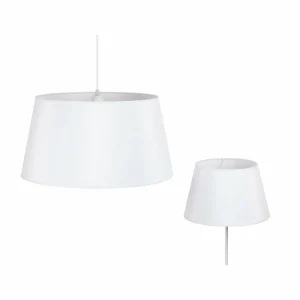 Discount Duolla Abat-jour Cone hauteur 22,5 cm, chintz blanc