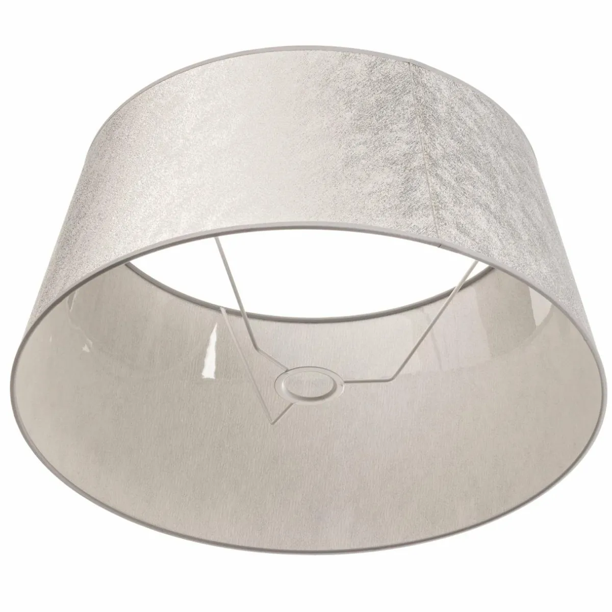 abatjour_cone_hauteur_cm_argent_mtallis_6.webp Sale Duolla Abat-jour Cone hauteur 25,5cm, argent métallisé