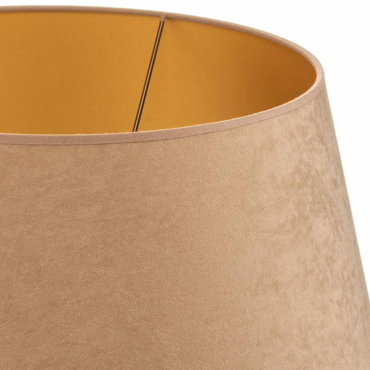abatjour_cone_hauteur_cm_beigedor_4.webp Cheap Duolla Abat-jour Cone hauteur 25,5 cm, beige/doré