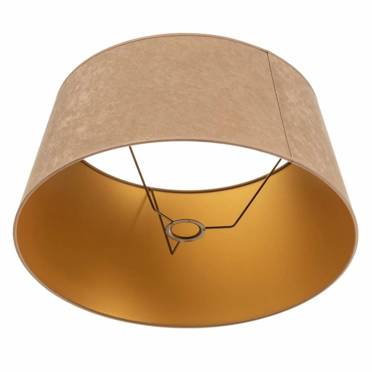 abatjour_cone_hauteur_cm_beigedor_6.webp Cheap Duolla Abat-jour Cone hauteur 25,5 cm, beige/doré