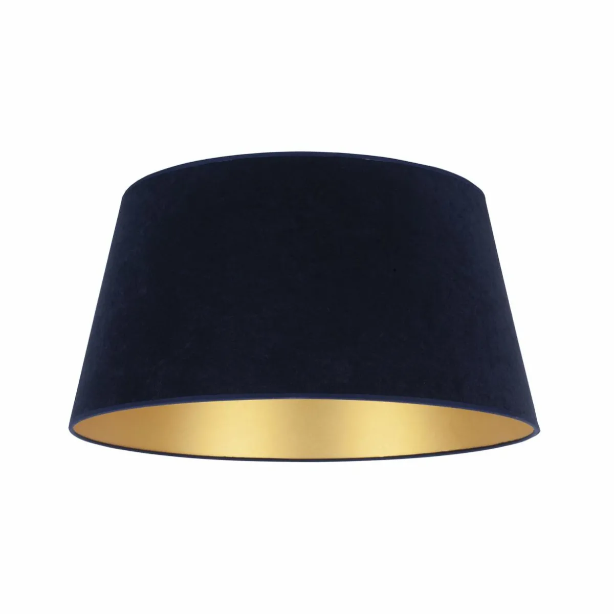 abatjour_cone_hauteur_cm_bleu_foncdor_0.webp Hot Duolla Abat-jour Cone hauteur 25,5 cm, bleu foncé/doré