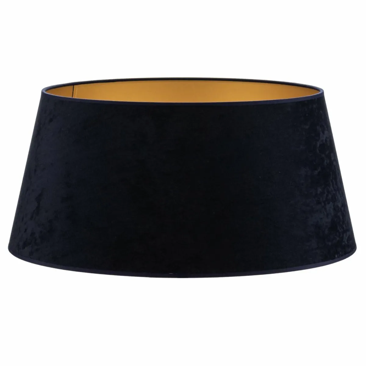 abatjour_cone_hauteur_cm_bleu_foncdor_1.webp Hot Duolla Abat-jour Cone hauteur 25,5 cm, bleu foncé/doré
