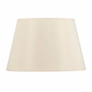Outlet Duolla Abat-jour Cone hauteur 18 cm, chintz écru/blanc