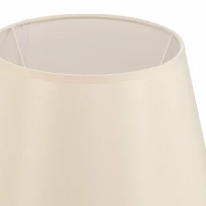 Outlet Duolla Abat-jour Cone hauteur 18 cm, chintz écru/blanc