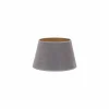 Outlet Duolla Abat-jour Cone hauteur 18 cm, gris/doré