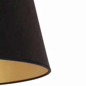 Cheap Duolla Abat-jour Cone hauteur 18 cm, noir/doré