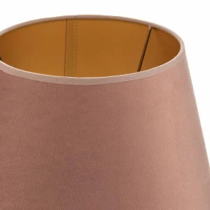 Outlet Duolla Abat-jour Cone hauteur 18 cm, rose/doré