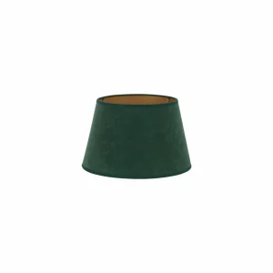 Shop Duolla Abat-jour Cone hauteur 18 cm, vert foncé/doré