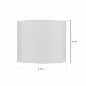 Discount BRITOP Abat-jour Corralee Ø 20 cm hauteur 16 cm blanc