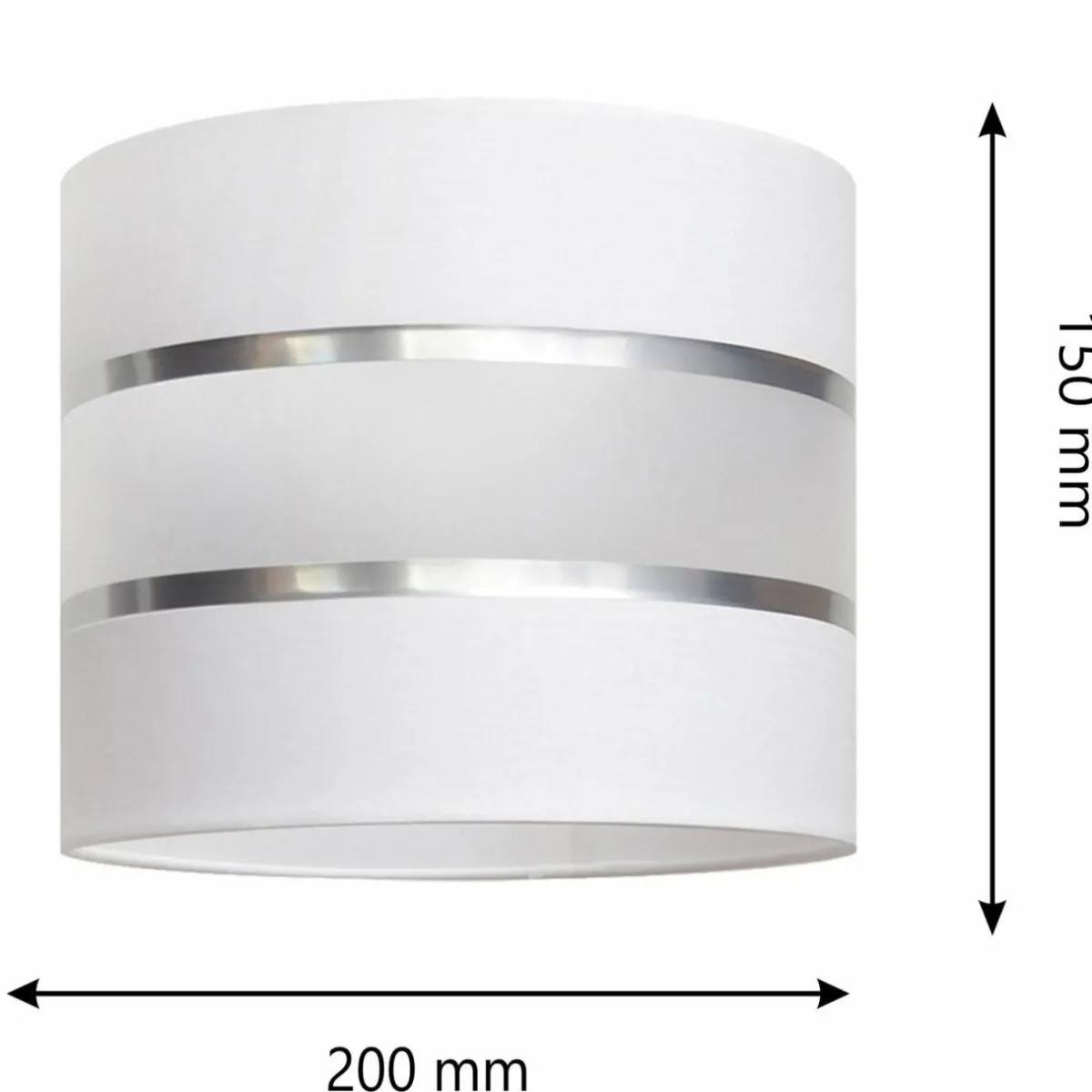 abatjour_helen__cm_e_blancargent_1.webp Outlet HELAM Abat-jour Helen, Ø 20 cm, E27, blanc/argenté