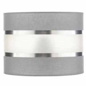 Clearance HELAM Abat-jour Helen, Ø 20 cm, E27, gris/argenté