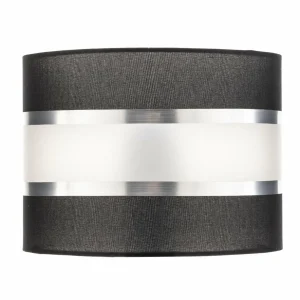 Cheap HELAM Abat-jour Helen, Ø 20 cm, E27, noir/argenté