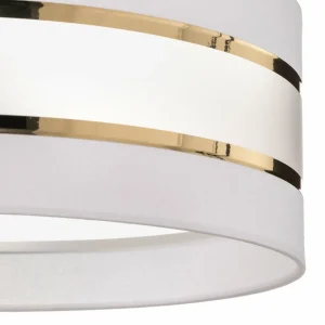 Hot HELAM Abat-jour Helen E27 Ø40/hauteur 15 cm blanc/doré