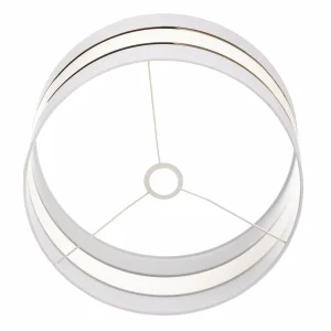 Clearance HELAM Abat-jour Helen E27 Ø40/hauteur 20 cm blanc/doré