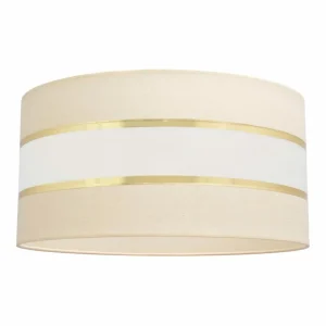 Sale HELAM Abat-jour Helen E27 Ø40/hauteur 20 cm crème/doré
