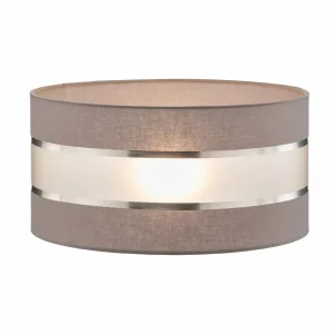 Best Sale HELAM Abat-jour Helen E27 Ø40/hauteur 20 cm gris/argenté