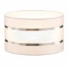 Best Sale HELAM Abat-jour Helen E27 Ø25/H20 cm blanc/argenté