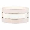Flash Sale HELAM Abat-jour Helen E27 Ø40/H20 cm blanc/argenté