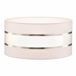 Flash Sale HELAM Abat-jour Helen E27 Ø40/H20 cm blanc/argenté