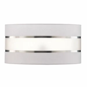 Flash Sale HELAM Abat-jour Helen E27 Ø40/H20 cm blanc/argenté