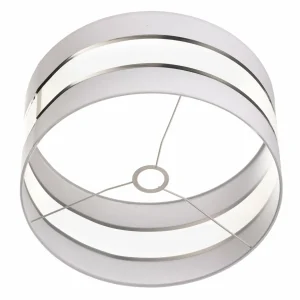 Flash Sale HELAM Abat-jour Helen E27 Ø40/H20 cm blanc/argenté