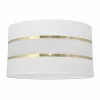 Discount HELAM Abat-jour Helen E27 Ø35/H20 cm blanc/doré