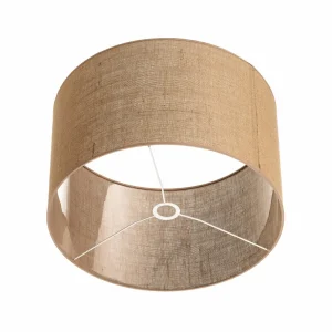 Fashion Duolla Abat-jour Roller, brun clair, Ø 50cm, H 30cm