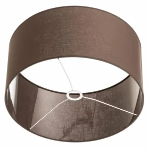 Clearance Duolla Abat-jour Roller, brun terre, Ø 50cm, H 24cm