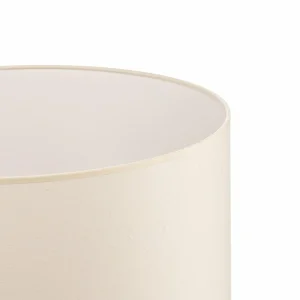 Fashion Duolla Abat-jour Roller, écru, coton, Ø 50 cm, H 24cm