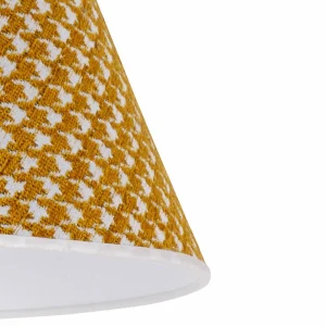 Hot Duolla Abat-jour Sofia 15,5 cm, pied-de-poule jaune