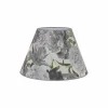 Hot Duolla Abat-jour Sofia hauteur 26 cm, gris fleuri