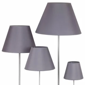 Shop Duolla Abat-jour Sofia hauteur 31 cm, gris/blanc