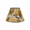Outlet Duolla Abat-jour Sofia hauteur 26 cm, jaune fleuri