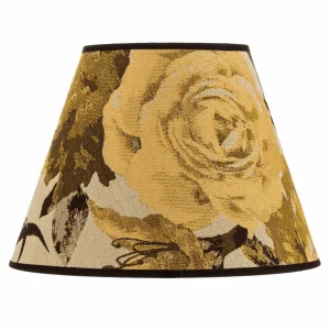 Best Sale Duolla Abat-jour Sofia hauteur 21 cm, jaune fleuri