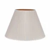 Store Duolla Abat-jour Sofia hauteur 31 cm, rayé blanc/doré