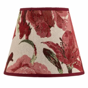 Hot Duolla Abat-jour Sofia hauteur 15,5 cm, rouge fleuri