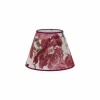 Online Duolla Abat-jour Sofia hauteur 21 cm, rouge fleuri