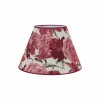 Best Sale Duolla Abat-jour Sofia hauteur 26 cm, rouge fleuri