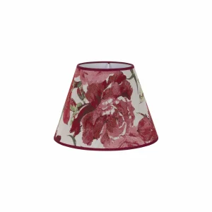 Online Duolla Abat-jour Sofia hauteur 21 cm, rouge fleuri