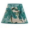 Cheap Duolla Abat-jour Sofia hauteur 21 cm, turquoise fleuri