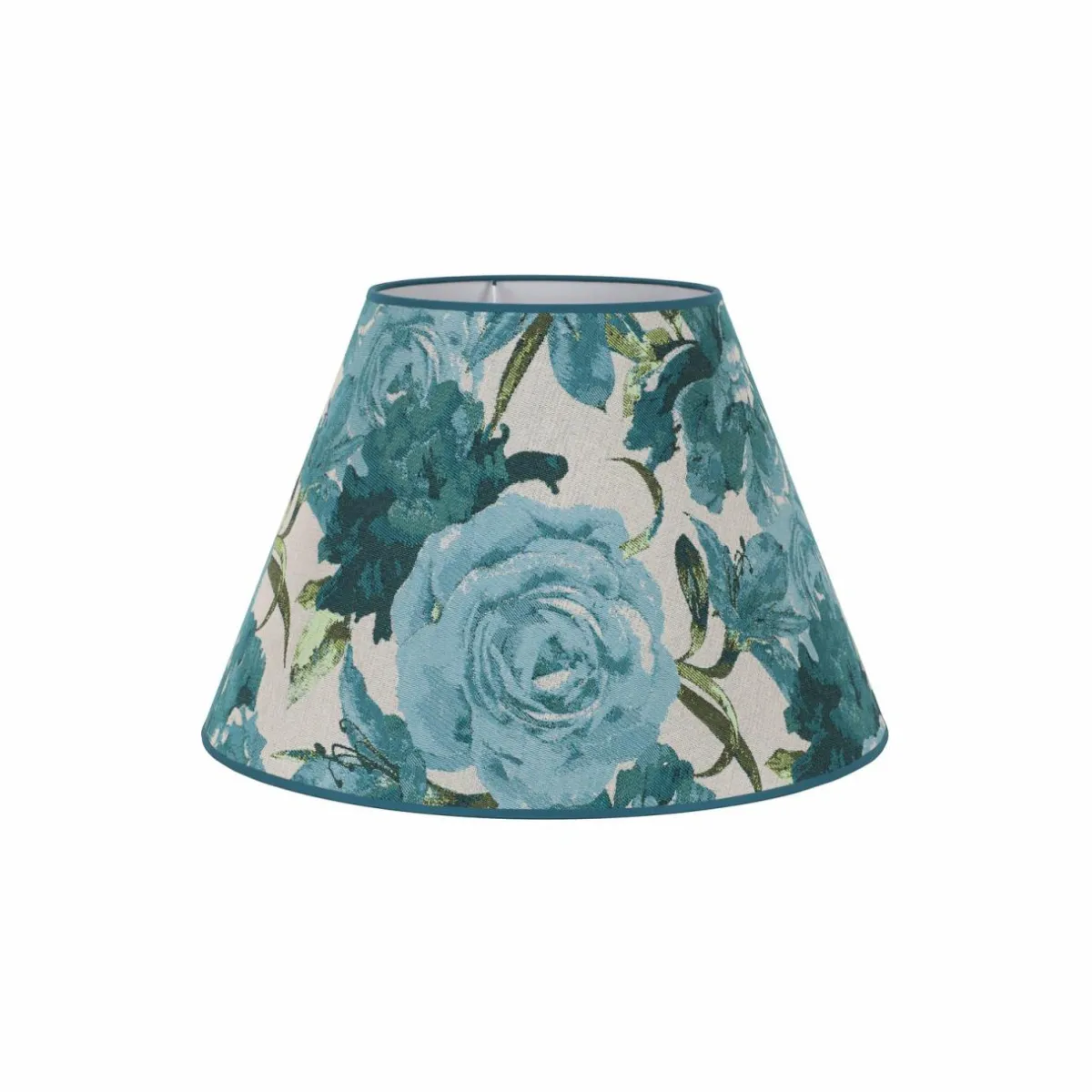 abatjour_sofia_hauteur_cm_turquoise_fleuri_0-2.webp Online Duolla Abat-jour Sofia hauteur 26 cm, turquoise fleuri