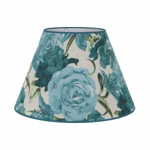Shop Duolla Abat-jour Sofia hauteur 31 cm, turquoise fleuri