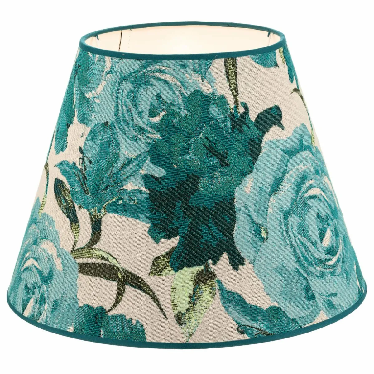 abatjour_sofia_hauteur_cm_turquoise_fleuri_2-2.webp Online Duolla Abat-jour Sofia hauteur 26 cm, turquoise fleuri
