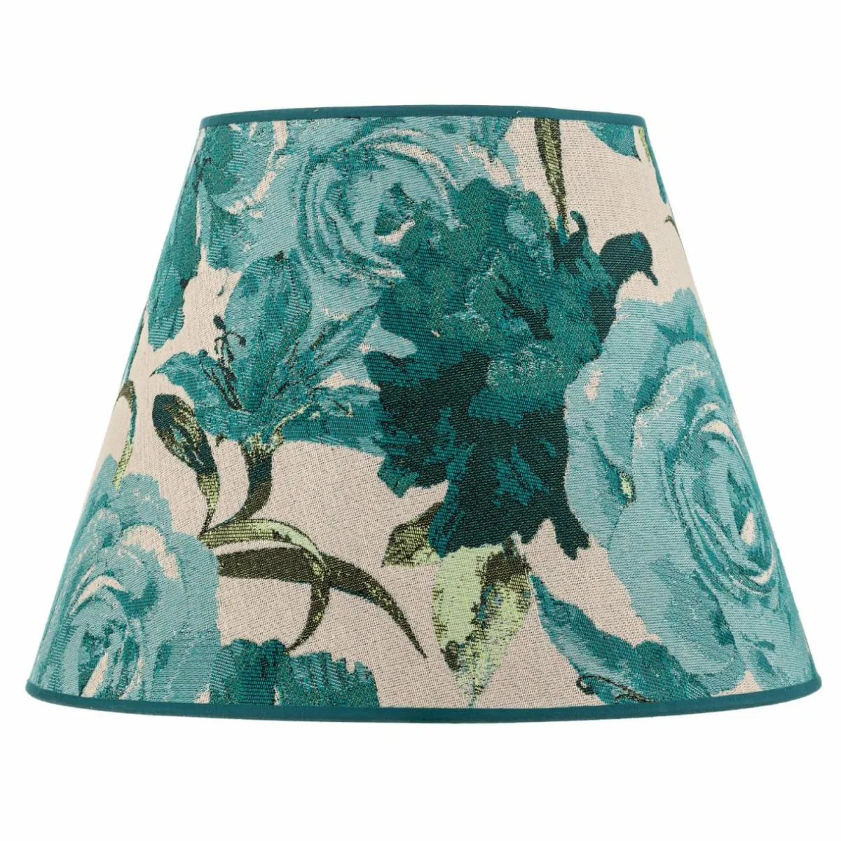 abatjour_sofia_hauteur_cm_turquoise_fleuri_3-2.webp Online Duolla Abat-jour Sofia hauteur 26 cm, turquoise fleuri
