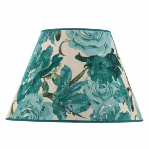 Shop Duolla Abat-jour Sofia hauteur 31 cm, turquoise fleuri