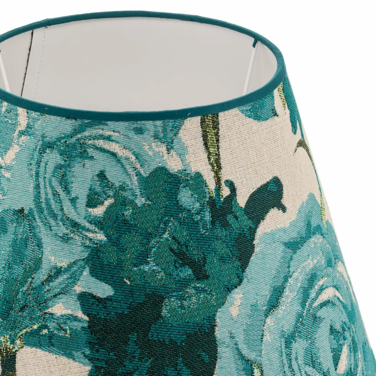 abatjour_sofia_hauteur_cm_turquoise_fleuri_4-1.webp Online Duolla Abat-jour Sofia hauteur 26 cm, turquoise fleuri