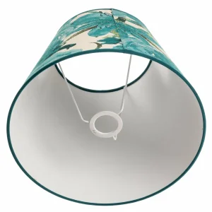 Online Duolla Abat-jour Sofia hauteur 26 cm, turquoise fleuri